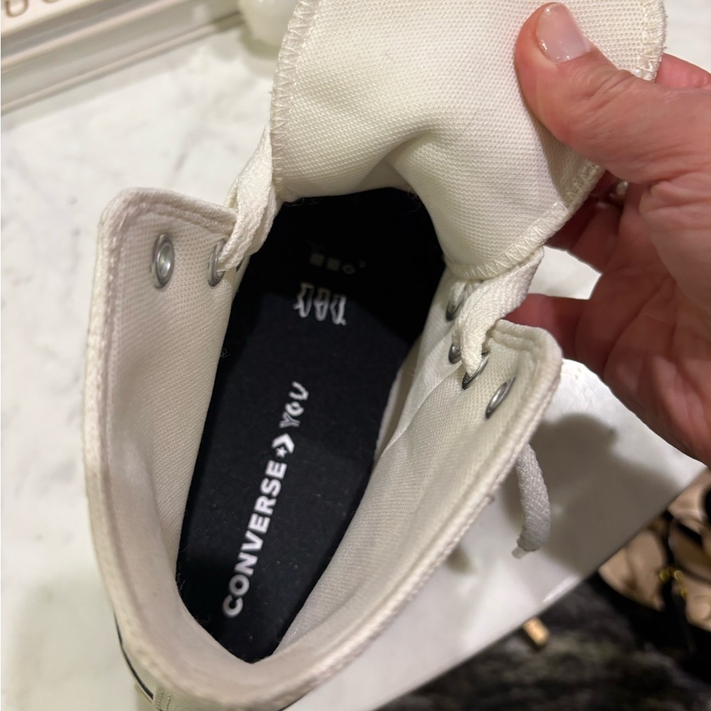 Custom Chuck Taylor All Star Lift Platform Heart Embroidery - Picture 11 of 11